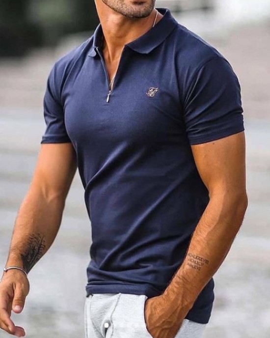 Men's casual business polo shirt HF2209-03-01 Men's casual business polo shirt HF2209-03-01